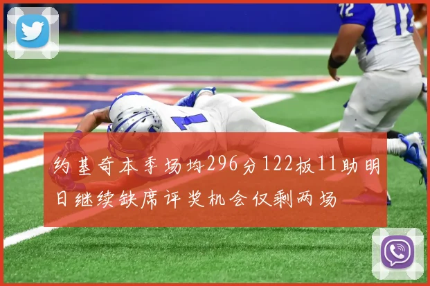 约基奇本季场均296分122板11助明日继续缺席评奖机会仅剩两场